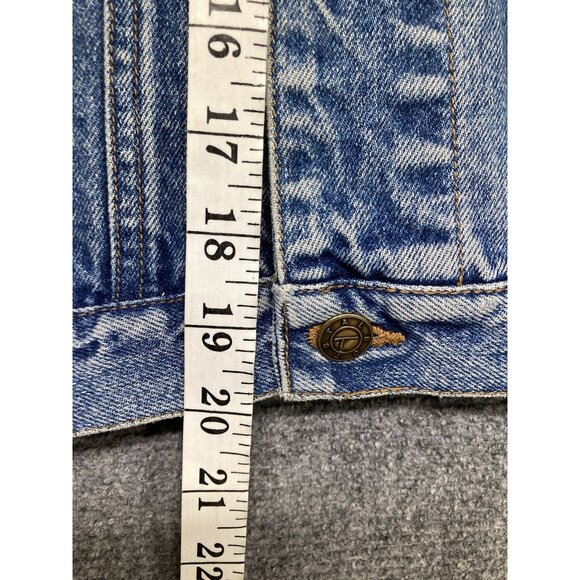 Talbots Denim Jacket Girls Size Large Blue Long Sleeve Button Up - Picture 5 of 9